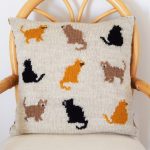 Intarsia Knitting Patterns Cat Cushion Knitting Pattern Cat Pillow Knitting Pattern Pdf
