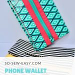 Interfacing Sewing Free Pattern Free Easy Phone Wallet Organizer Pattern And Tutorial So Sew Easy