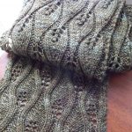 Knit Leaf Pattern Free Candle Flame Scarf Free Knitting Pattern Knitting Bee