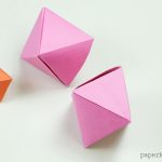 Origami Crafts Decoration Origami Octahedron Box Decoration Instructions Box