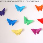 Origami Projects Decoration Butterfly Origami Wall Decor 17 Steps With Pictures