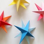 Origami Projects Decoration Diy Hanging Paper 3d Star Tutorial For Christmas Birthday Party