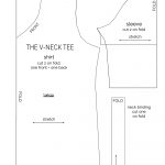 Sewing Tshirt Pattern How To Make A V Neck T Shirt Sewing Pattern And Tutorial Its