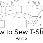 Sewing Tshirt Pattern How To Sew T Shirts Sewing For Beginners Part 3 Youtube