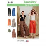 Simplicity Sewing Patterns Misses Easy To Sew Trousers And Shorts Simplicity Sewing Pattern