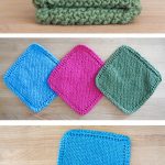 Washcloth Knitting Pattern Simple Easy Knit Dishcloth Washcloth Knitting Pinterest Knitting