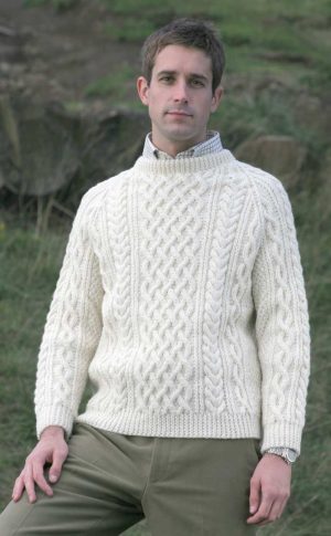 Aran Knitting Patterns Free Gents Hand Knitted Luxury Aran Sweater Torridon Scotweb