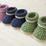 Baby Booties Crochet Pattern How To Crochet Cuffed Ba Booties For Beginners Beginners Ba