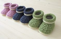 Baby Booties Crochet Pattern How To Crochet Cuffed Ba Booties For Beginners Beginners Ba