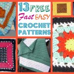Begginer Crochet Blanket Free Pattern 13 Free Fast Easy Crochet Patterns Allfreecrochetafghanpatterns