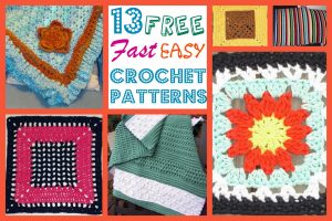 Begginer Crochet Blanket Free Pattern 13 Free Fast Easy Crochet Patterns Allfreecrochetafghanpatterns