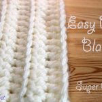 Begginer Crochet Blanket Free Pattern Easiest Fastest Crochet Blanket Ribbed Ridged Super Chunky