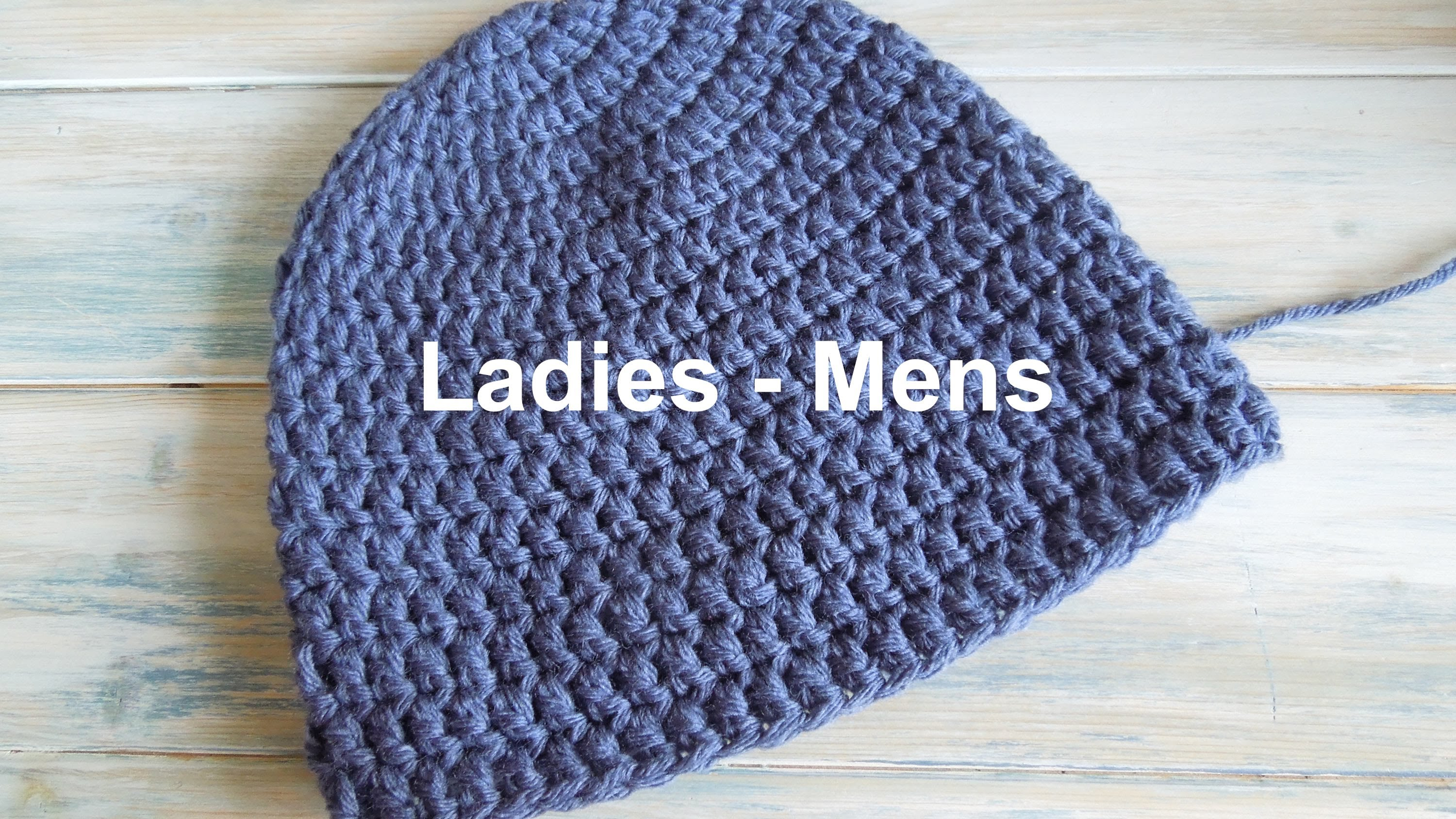 Begginer Crochet Projects Easy Patterns Crochet How To Crochet A Simple Beanie For Ladies Mens Size 22