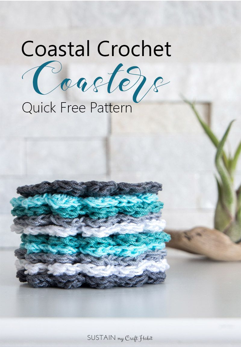 Begginer Crochet Projects Easy Patterns Easy Crochet Coasters Pattern For Beginners Crochet Pinterest