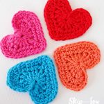 Begginer Crochet Projects For Kids Easy Crochet Heart Garland Pattern Skip To My Lou