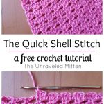 Begginer Crochet Projects For Kids The Quick Shell Stitch A Crochet Tutorial The Unraveled Mitten