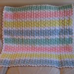 Begginer Knitting Projects Baby Blankets Pastel Ba Afghan Pattern Favecrafts