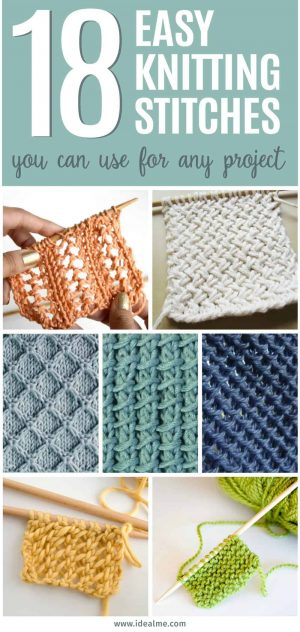 Begginer Knitting Projects Learning 18 Easy Knitting Stitches You Can Use For Any Project Ideal Me