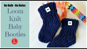 Begginer Knitting Projects Pattern Loom Knitting Ba Booties Socks No Holes No Bulk Step Step
