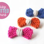 Begginer Knitting Projects Simple Easy Knitted Bows Lines Across