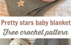 Beginner Crochet Projects Baby Blankets Free Easy Crochet Ba Blanket Pattern Grey With Stars Crochet News