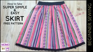 Beginner Sewing Projects Learning Easy How To Sew Super Simple Easy Skirt Free Pattern Beginners