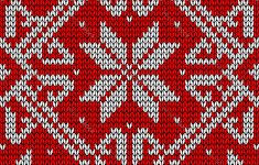 Christmas Knitting Patterns Christmas Knitting Pattern Royalty Free Vector Image