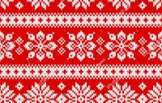 Christmas Knitting Patterns Seamless Knitting Pattern Snowflakes Scandinavian Style Stock