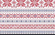 Christmas Knitting Patterns Winter Holiday Knitting Pattern Christmas Trees Stock Vector