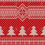 Christmas Knitting Patterns Winter Holiday Seamless Knitting Pattern With A Christmas Trees