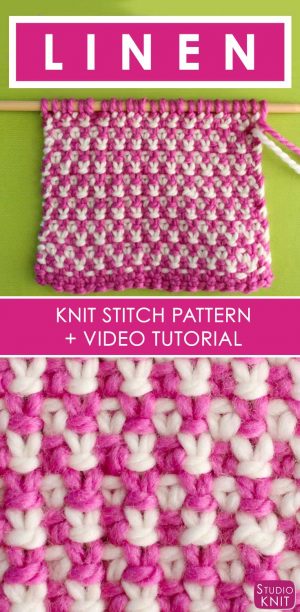Color Knitting Patterns Beautiful How To Knit The 2 Color Linen Stitch Pattern With Video Tutorial