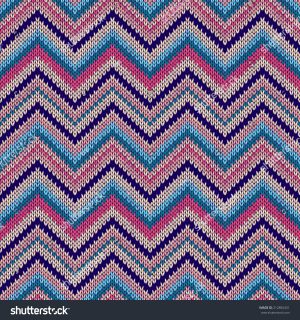 Color Knitting Patterns Beautiful Retro Colorful Style Seamless Knitted Pattern Stock Vector Royalty