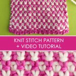 Color Knitting Patterns Colour How To Knit The 2 Color Linen Stitch Pattern With Video Tutorial
