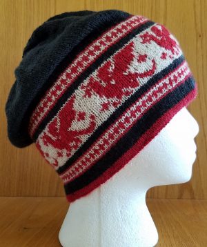 Colorwork Knitting Patterns Hats Free Knitting Pattern For Pendragon Slouch Hat This Slouch Hat
