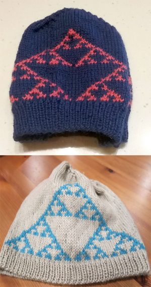 Colorwork Knitting Patterns Hats Free Knitting Pattern For Sierpinski Fractal Beanie This Hat