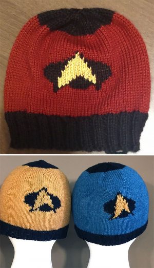 Colorwork Knitting Patterns Hats Free Knitting Pattern For To Boldly Go Hat Star Trek Inspired