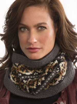 Colorwork Knitting Patterns Sweaters Free Knitting Pattern For Fair Isle Cowl Variegated Yarn Adds Even