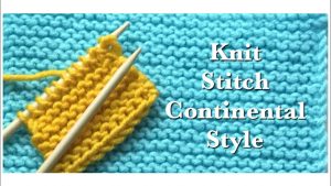 Continental Knitting Tutorial Knitting 101 Easy Knitting Basics For Beginners Knit Stitch