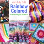 Crochet Afghan Patterns Colorfully Bold 26 Rainbow Colored Crochet Afghan Patterns Stitch