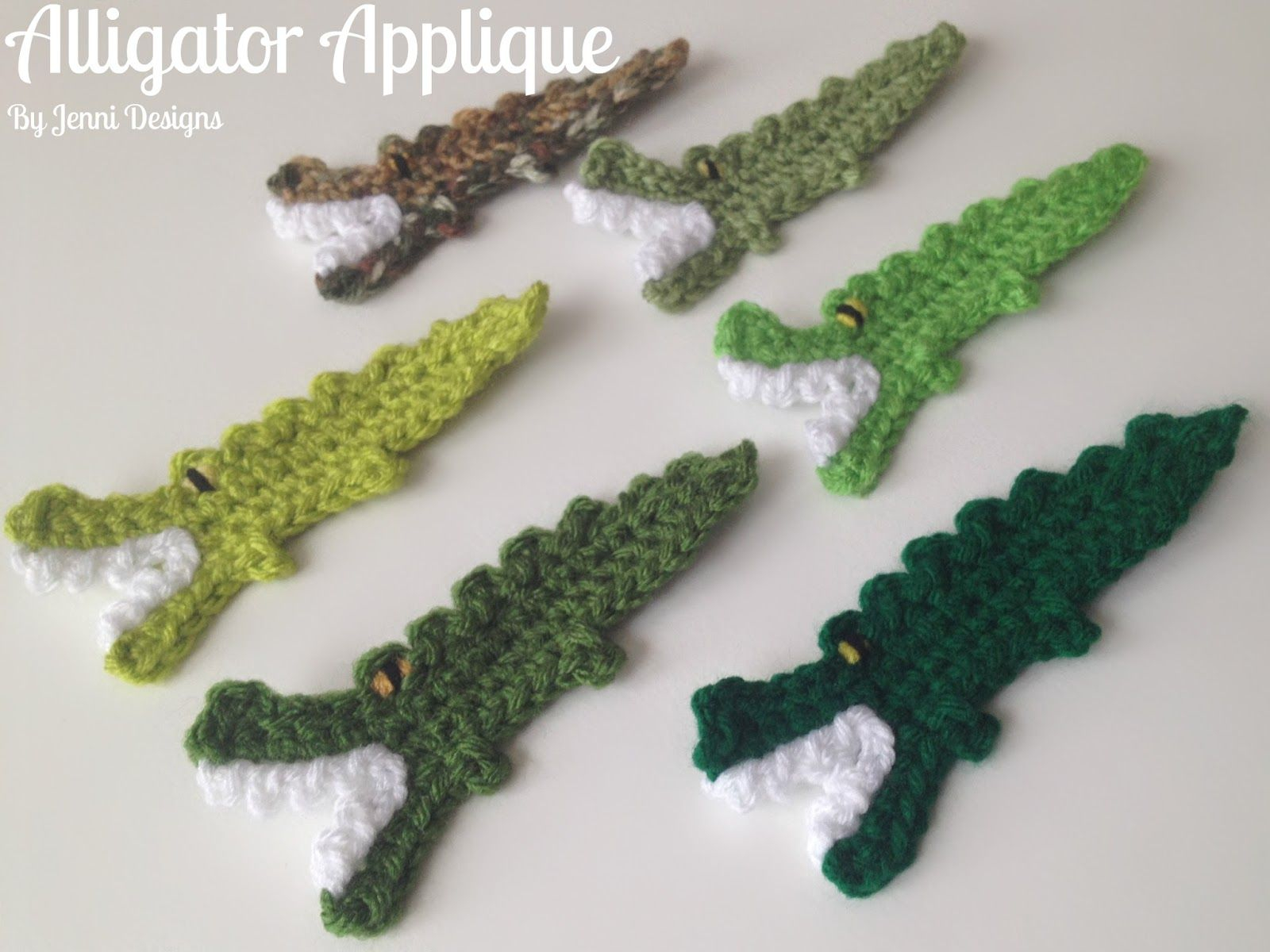 Crochet Alligator Pattern Free Free Crochet Pattern Tutorial Alligator Applique