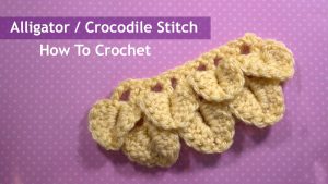 Crochet Alligator Stitch Alligator Crocodile Crochet Stitch Tutorial Youtube