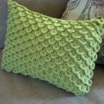 Crochet Alligator Stitch Pattern Crocodile Stitch Pillow Knit A Bit Crochet Away