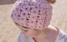 Crochet And Knitting Patterns Messy Bun Hat Pattern Collection Red Heart