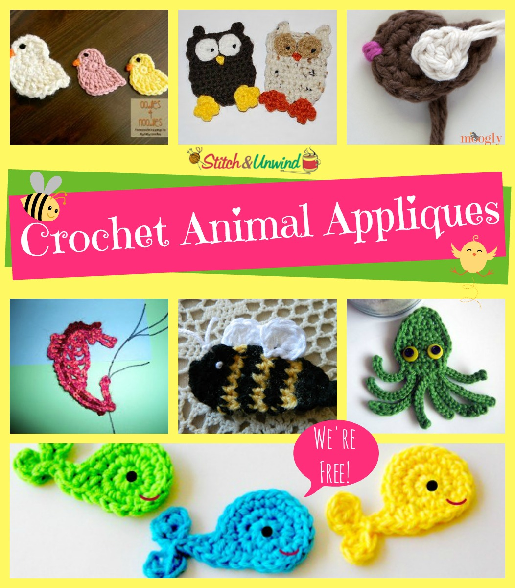 Crochet Applique Patterns Free Animal Add Flair To Your Afghans Free Crochet Applique Patterns