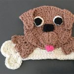 Crochet Applique Patterns Free Animal Crochet Appliqu Tutorial How To Make A Crochet Dog With A Bone