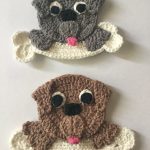 Crochet Applique Patterns Free Animal Crochet Dog With A Bone Tutorial And Pattern Crochet Pinterest