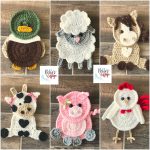 Crochet Applique Patterns Free Animal Crochet Pattern Farm Animal Patterns Instant Pdf Download