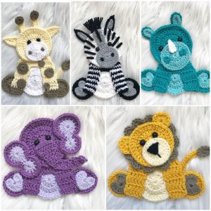 Crochet Applique Patterns Free Animal Crochet Pattern Instant Pdf Download Zoo Animals Crochet Zoo