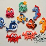Crochet Applique Patterns Free Animal Krawka Underwater World Applique Free Pattern For Whale Nemo