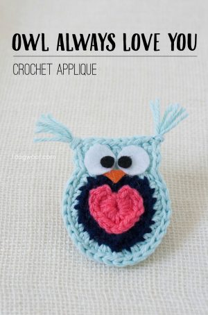 Crochet Applique Patterns Free Animal Owl Always Love You Crochet Owl Applique Blogger Crochet Patterns